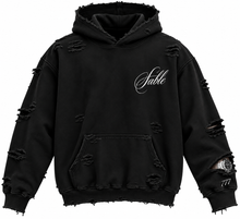 777 Timeless Hoodie – front with Sable chest script