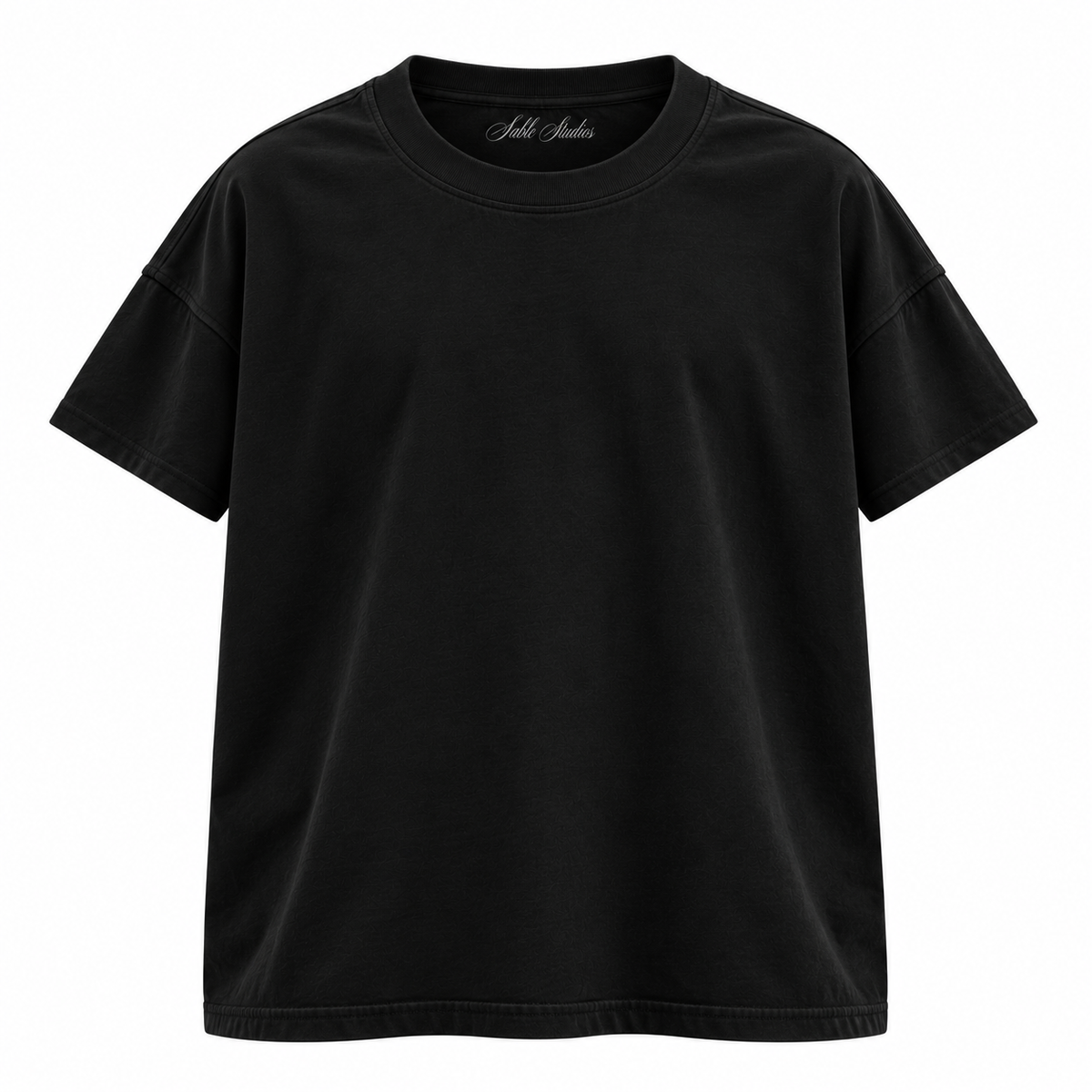 Sable Studios Blank Tee – Black front