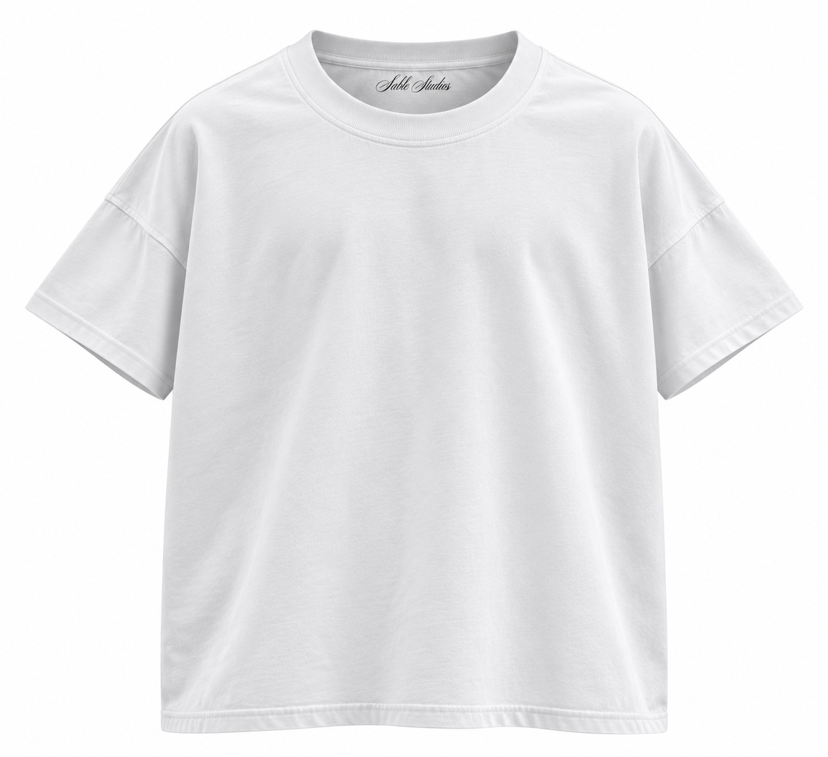 Sable Studios Blank Tee – White front